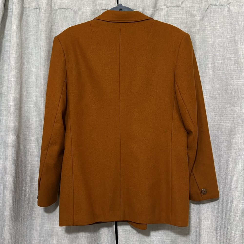 Men’s Vintage Jacket-Euro Sz 42-Wool Blend-Made in Yugoslavia-Rust Color - Picture 8 of 16